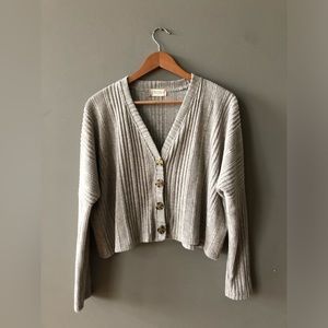 Ribbed Cropped Cardigan Altar’d State Women’s S